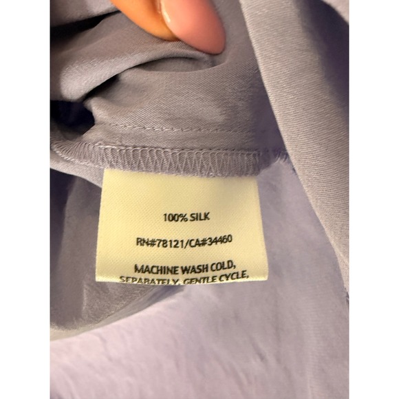 Eileen Fisher Tank Top Purple Silk Sleeveless Basic Scoop Neck Minimalist 1X - Picture 5 of 10